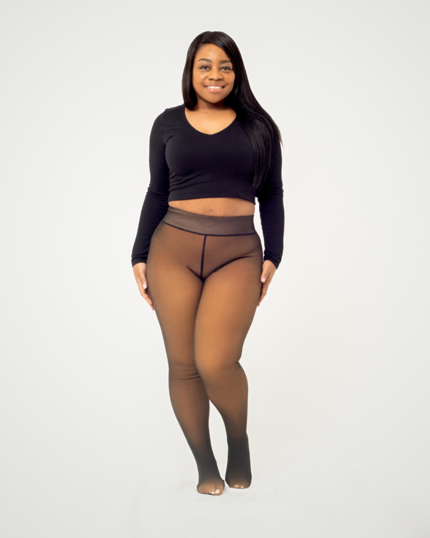 HELSA™ Rajstopy – Efekt Przezroczystej Czarni