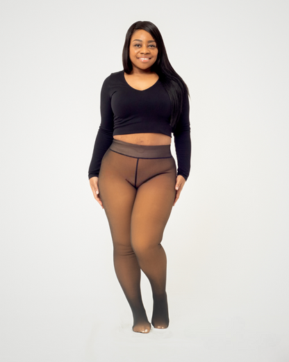 HELSA™ Rajstopy – Efekt Przezroczystej Czarni