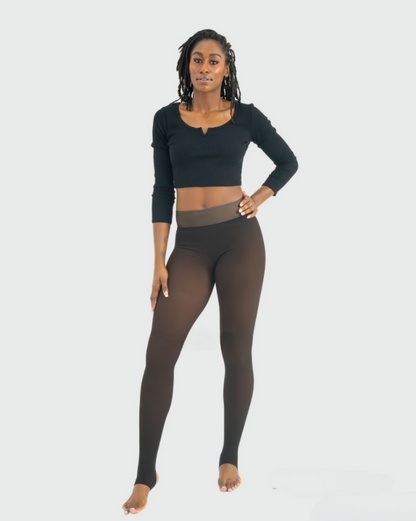 HELSA™ Rajstopy – Efekt Przezroczystej Czarni